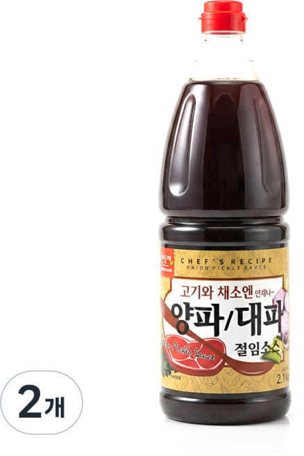 미담채 양파대 파절임 소스 2.1kg 2개