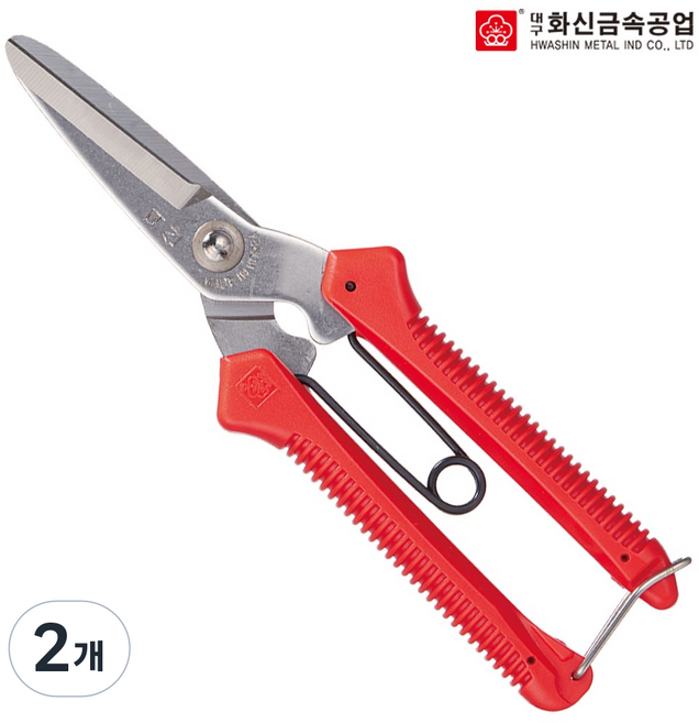 화신공업 다목적 가위 P-300 색상랜덤발송, 2개