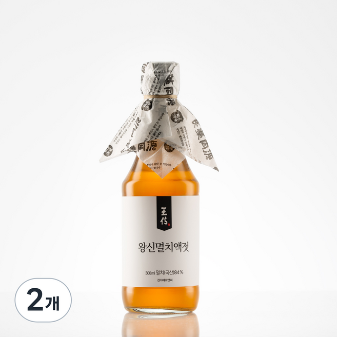 왕신멸치액젓 무첨가 장독발효 국내산 100%, 2개, 300ml