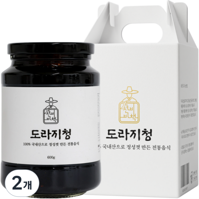 선비비책 국산 도라지청, 2개, 1개입, 600g