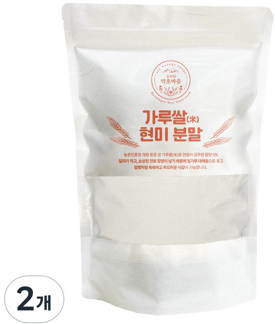 쌀가루 (강력분) 국산 양평 가루미 제빵 글루텐프리, 2개, 1kg