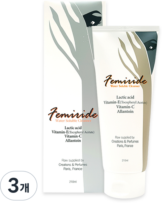 페미라이드 여성세정액 / 여성 청결제, 3개, 210ml