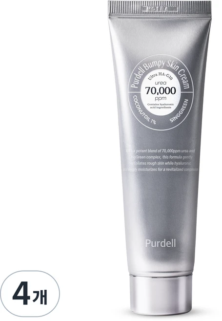 퍼델 우레아 70000ppm 리페어 크림 EGF 피부 재생 병풀 시카 레이저 7%, 4개, 50ml - 쿠팡
