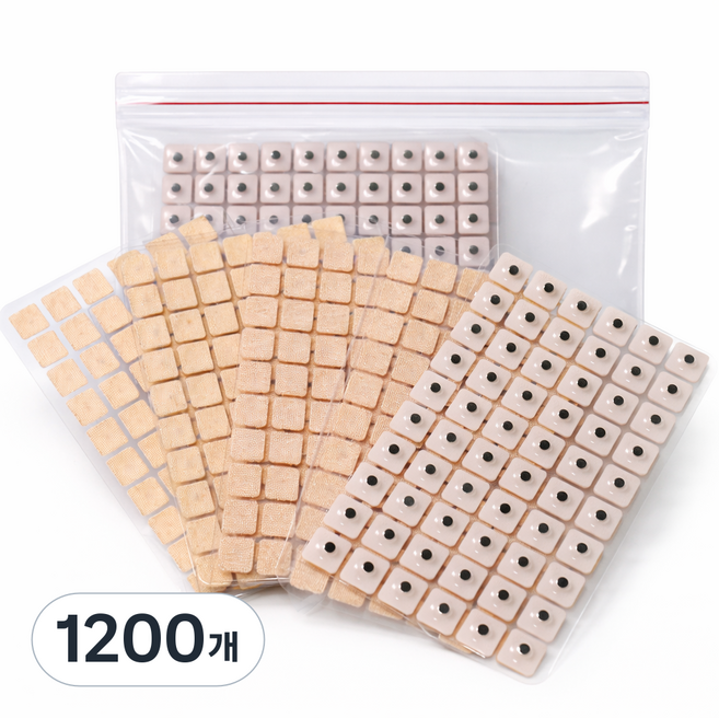 귀 지압 패치 스티커, 스킨, 1200개