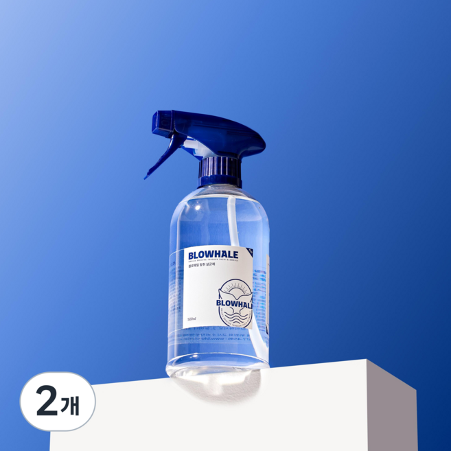 블로웨일 살균 탈취제 섬유 실내 탈취제 소독제, 2개, 500ml