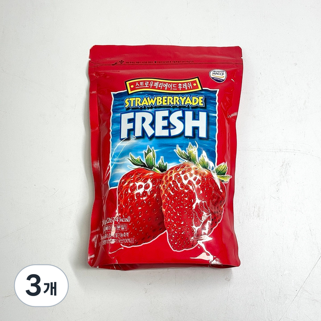 원우 다음 딸기에이드 후레쉬 분말, 700g, 1개입, 3개