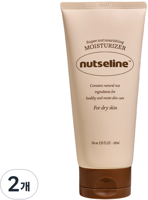 넛세린 슈퍼 넛 모이스처 무향 바디로션 바디크림 바디밀크 보습, 2개, 200ml