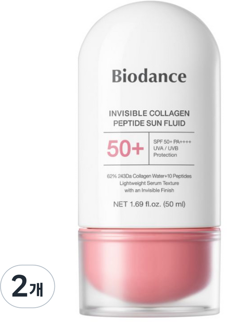바이오던스 인비저블 콜라겐 펩타이드 선세럼, 2개, 50ml