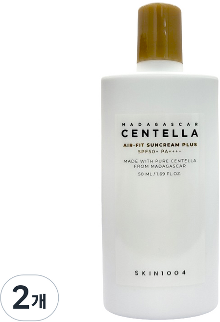 스킨1004 센텔라 에어핏 선크림 플러스, 50ml, 2개