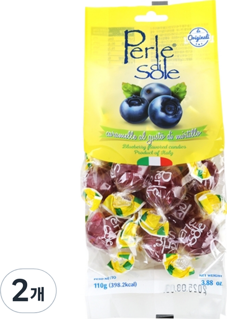 페를레디솔레 perledisole 포지타노 임산부 블루베리 캔디, 2개, 110g