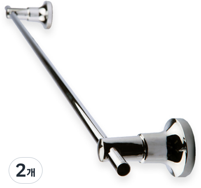 바데코 크롬 수건걸이, 실버, 2개