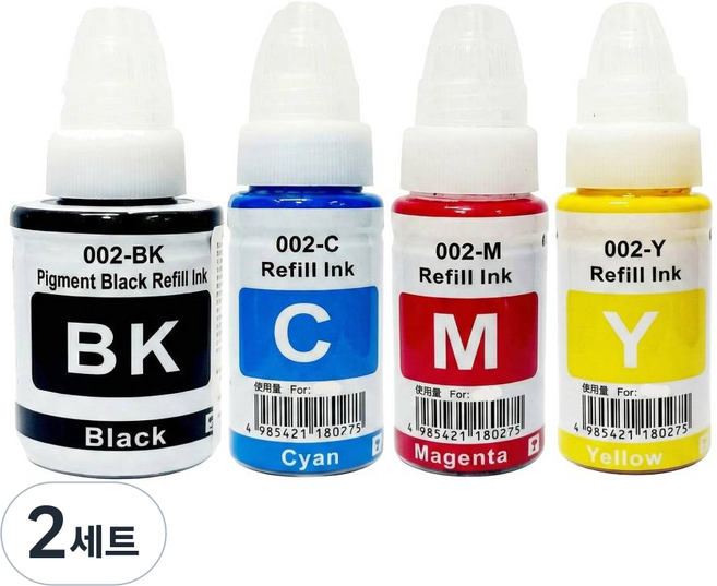 엡손 무한잉크 호환 L6290 L6270 L6190 L14150, 2세트, 검정 파랑 빨랑 노랑 묶음