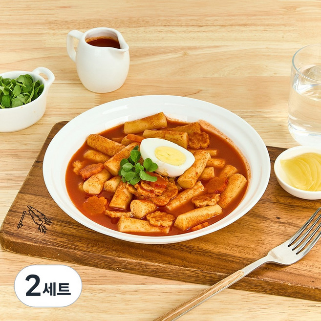 [아리홈밀떡볶이] 추억의 맛 떡볶이밀키트(2~3인분)실온보관, 2세트, 350g