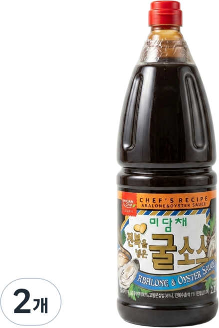 [미담채] 전복을 넣은 굴소스, 2.2kg, 2개