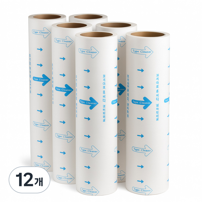필굿리빙 돌돌이 테이프클리너 리필, 12개