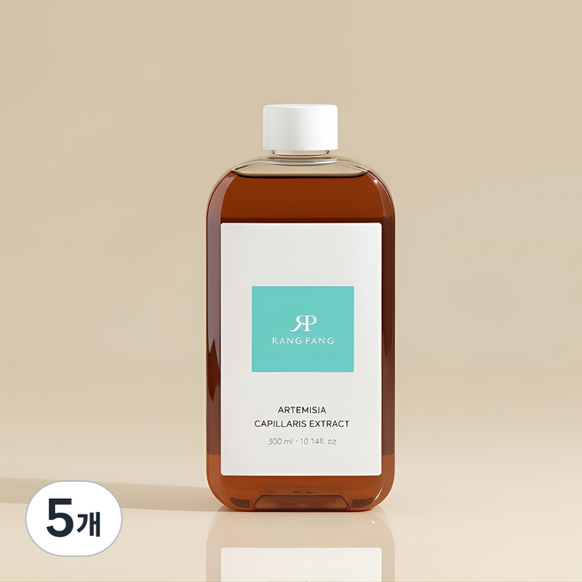 랑팡 국내산 인진쑥 추출물 사철쑥 원액 100% 붉은기 진정 맑은톤 토너, 5개, 300ml