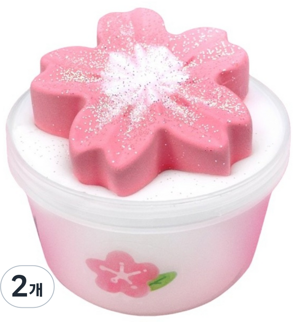 벚꽃퐁듀 액체괴물 슬라임, 화이트, 200g, 2개