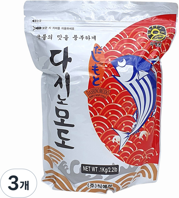 새마원 혼다시 가쓰오다시 1kg 업소용 다시노모도 가쓰오부시, 3개