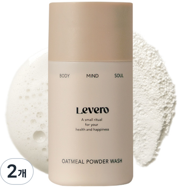르베로 오트밀 효소 클렌징 파우더 워시, 2개, 60g