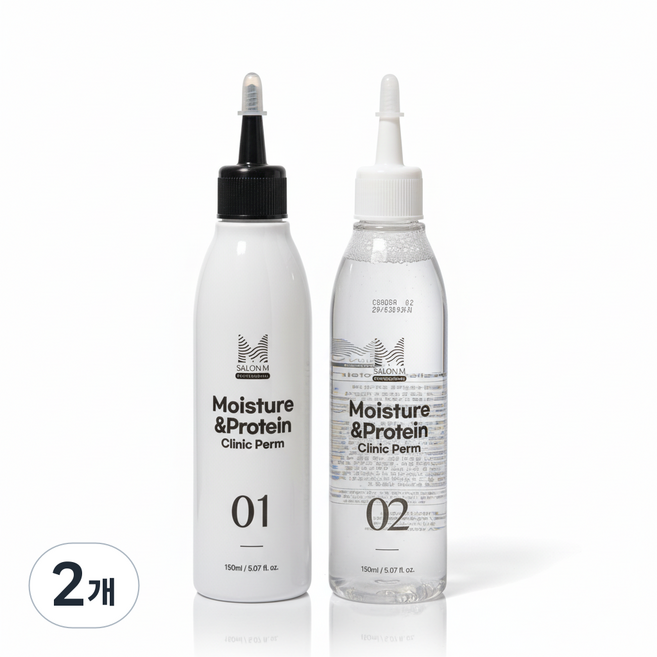 수분단백질 셀프 파마약 1제+2제 마이홈살롱 미용실 전용 단백질펌 탱글한 컬 완성, 2개, 150ml