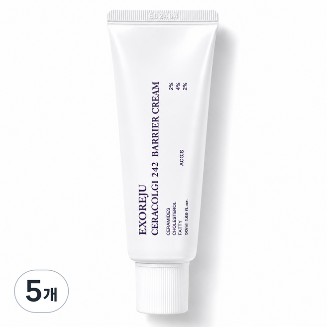 장벽 진정 보습 크림 PDRN 세라마이드 판테놀 엑소리쥬 세라콜지 242, 5개, 50ml