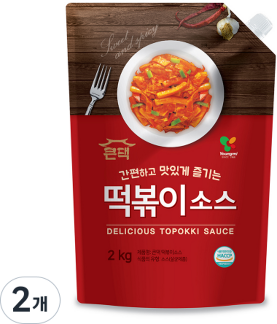 영미 큰댁 떡볶이소스 2kg, 2개