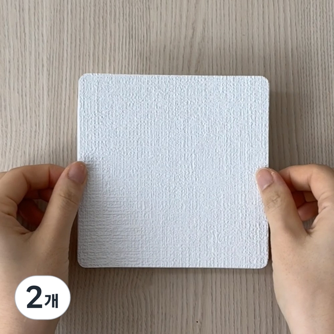 GGY 아파트 안내방송 방음 스티커 스피커 소음 차단 간편부착, 사각 12cm, 2개