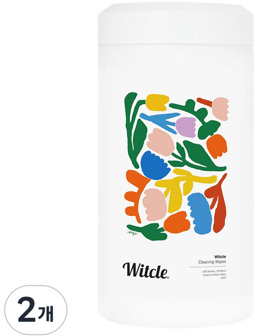 윗클(Witcle) 세정티슈, 2개, 200매입, 3.5g