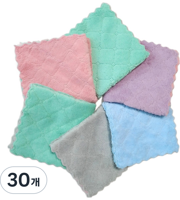 미라클맥스 극세사 요술 양면 벨벳 행주, 30개