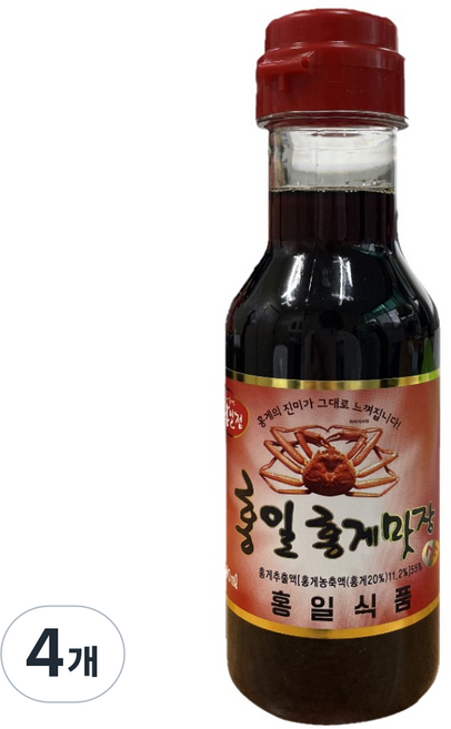 홍일식품 홍게맛장 소스 200ml, 4개