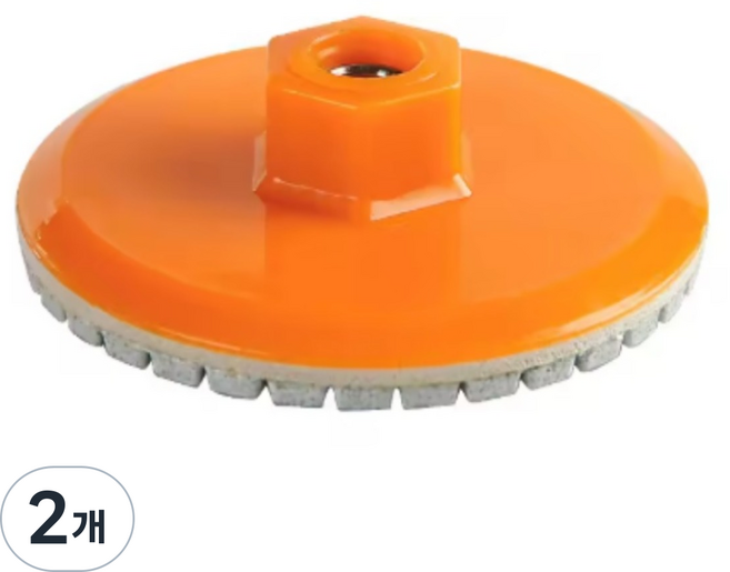 폴리싱 패드 대리석 타일 일체형 연마석 4인치 M10 전문가용, 2개