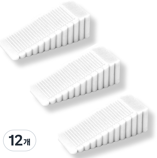 후크월드 도어스토퍼 문닫힘방지 도어쿠션 스토퍼 화이트 color, 12개