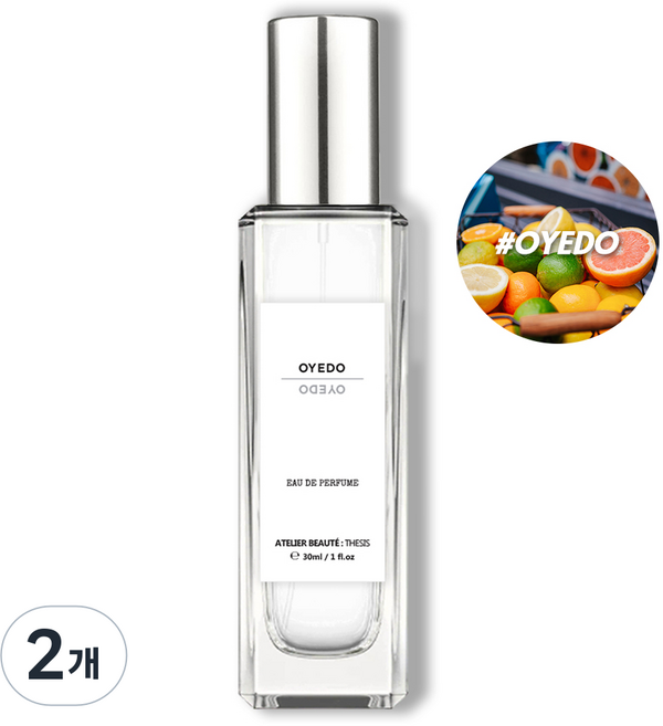 떼시스 오에도 달콤한 과즙 플로럴 니치 향수 오드퍼퓸, 2개, 30ml