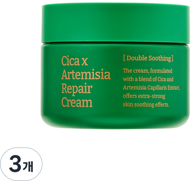 블리블리 시카인진쑥 리페어 크림, 3개, 60ml