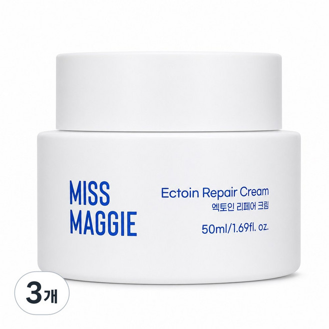 미스매기 수분 크림 판테놀 시카 장벽 강화 민감성 피부 진정 재생 크림, 3개, 50ml