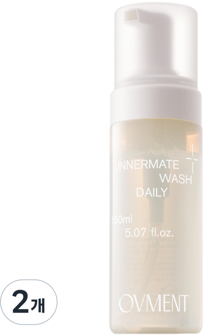 오브먼트 이너메이트 워시 데일리 여성청결제/ 산부인과 전문의 문진 테스트 / pH 개선 테스트 완료, 2개, 150ml