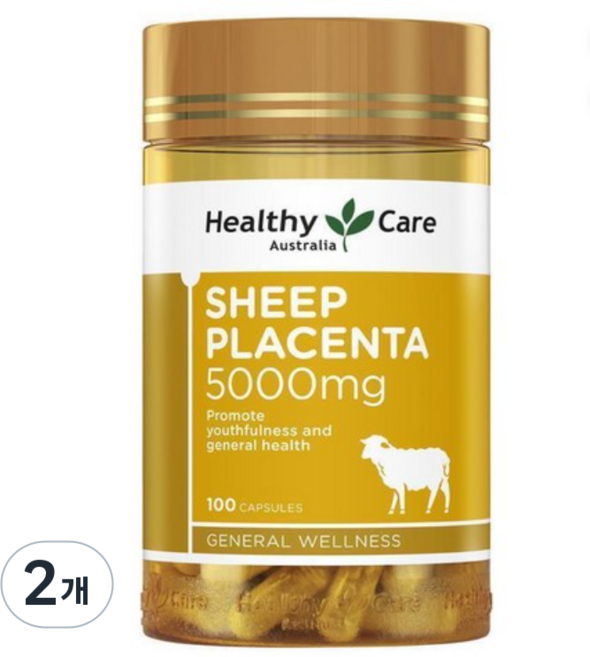 양태반 쉽 플라센타 5000mg 헬시케어 정품, 2개, 100정