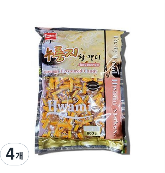 화미 누룽지향 캔디, 4개, 800g