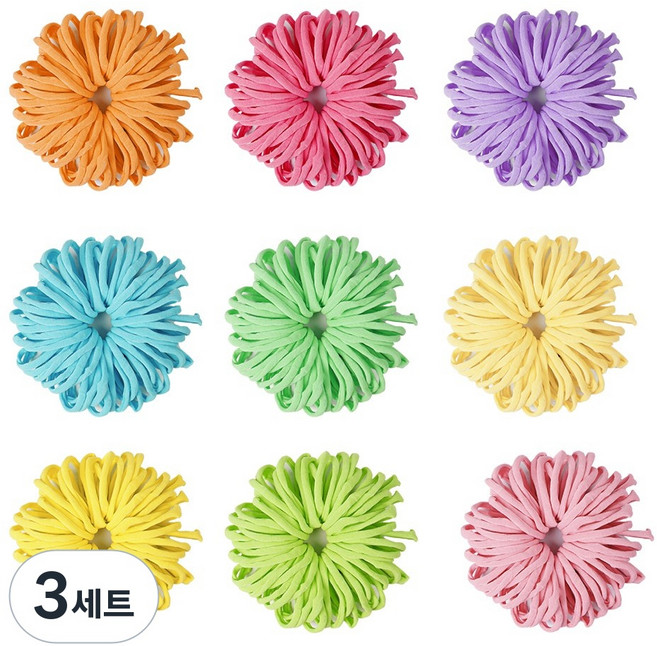 타리홈스 대용량 양말목 공예 diy 재료 600개, 마카롱, 3세트