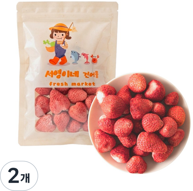 서건푸드 동결건조 딸기, 2개
