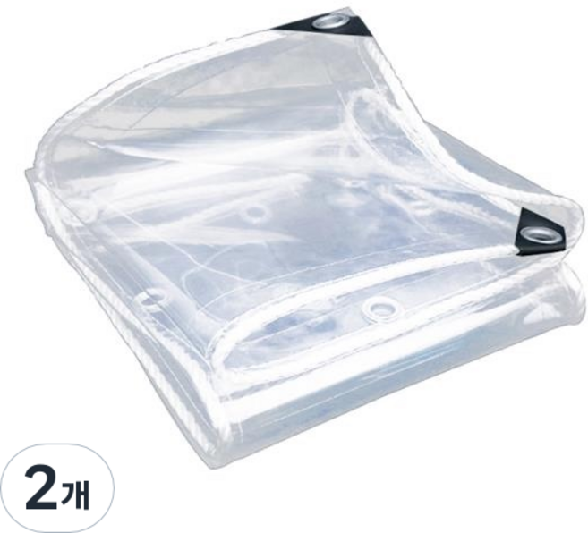 반센트 방풍 방수 비닐 가림 막 투명 비닐천막 pvc 바람막이 베란다, 2개