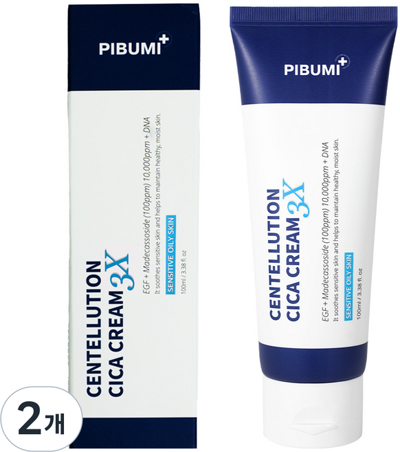 피부미 센텔루션 시카 크림 쓰리엑스 지복합성, 100ml, 2개