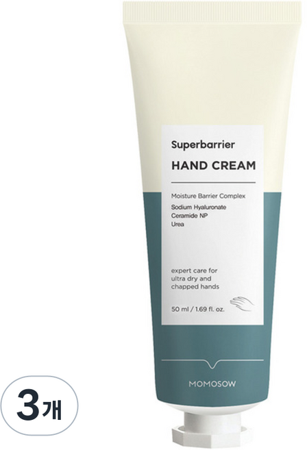 모모쏘우 슈퍼배리어 철벽 핸드크림, 50ml, 3개