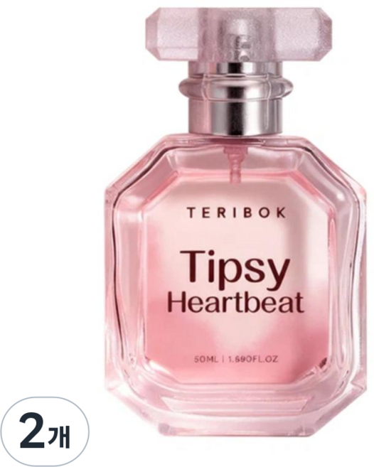 Tipsy Heartbeat 여자 페로몬 향수 오 드 퍼퓸 여자 향수 1 위 이성 유혹 욕망을 자극하고 매혹적인 향기로 여성 매력을 더욱 돋보이게 하는 완벽한, 2개, 50ml