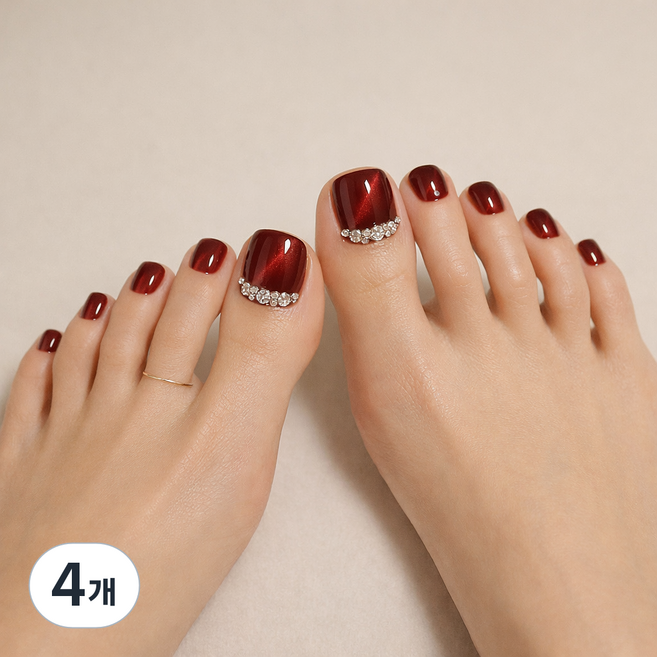 잇템샵 페디큐어 스티커 패디 네일 디자인, 4개, 바캉스(060)