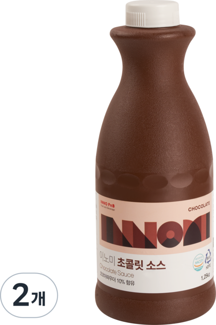 이노라이즈 이노미 초콜릿 소스, 2개, 1.25kg