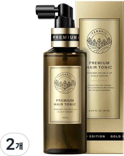 테라픽 프리미엄 헤어토닉 시너지 더블 업, 160ml, 2개