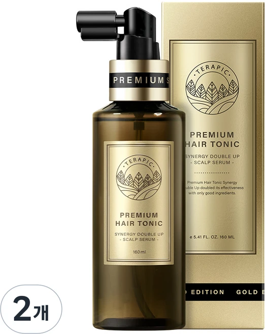 테라픽 프리미엄 헤어토닉 시너지 더블 업, 160ml, 2개 - 쿠팡