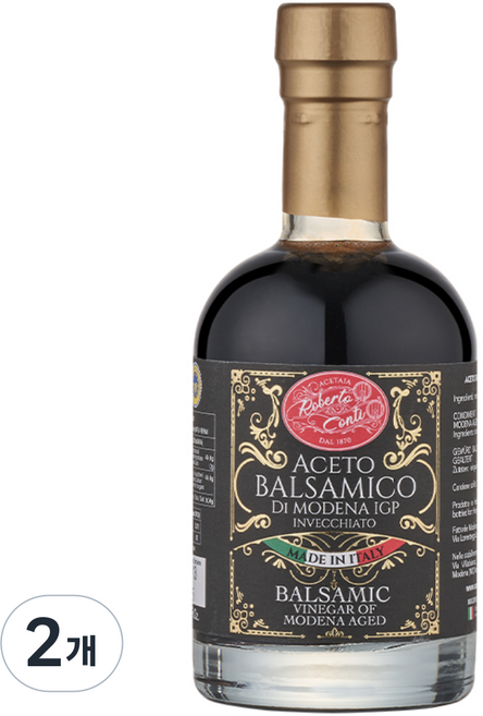 로베르토 발사믹 식초 골드, 2개, 250ml