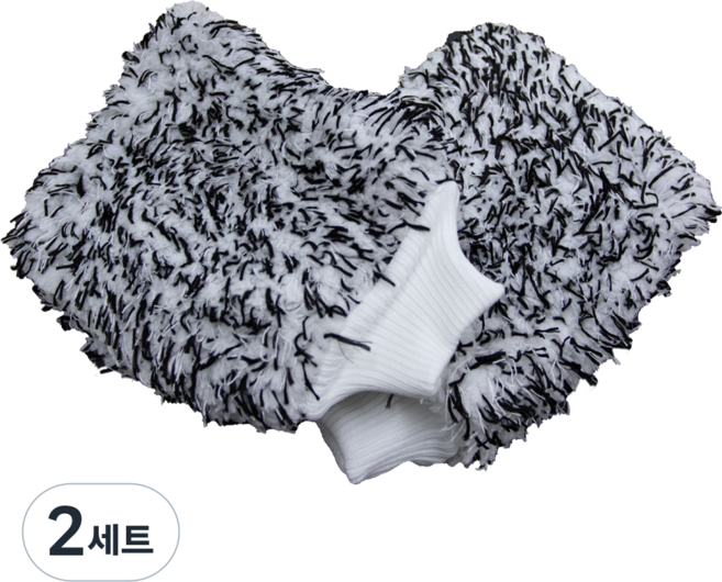 [+]세차워시미트, 블랙[1+1], 2세트